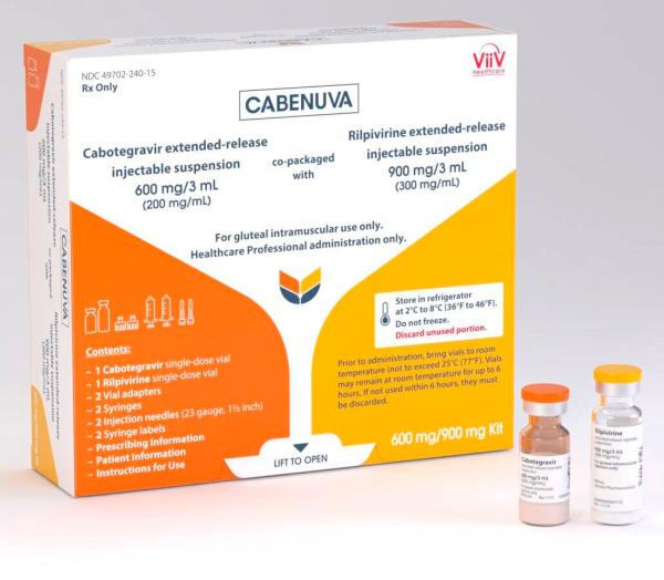 Pill medicine is Cabenuva 600 mg/900 mg injection kit