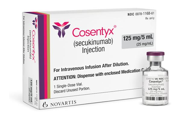 Cosentyx 125 mg/5 mL (25 mg/mL) injection for intravenous use