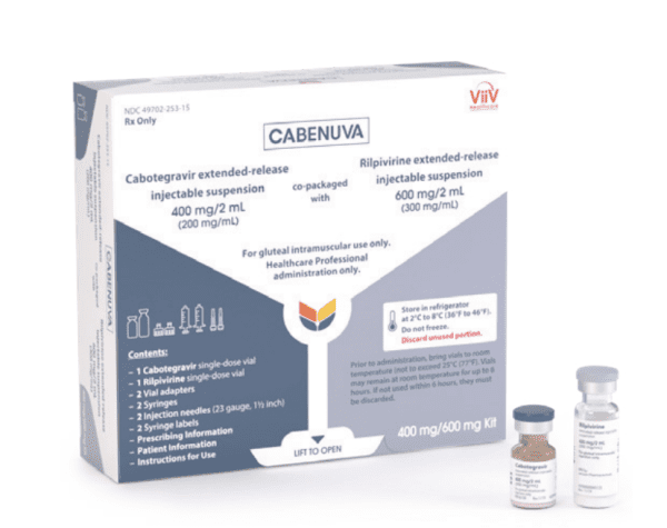 Cabenuva 400 mg/600 mg injection kit
